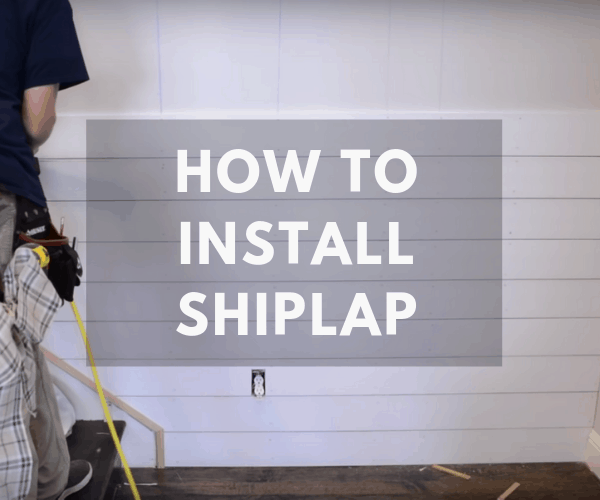 How To Install Shiplap. 