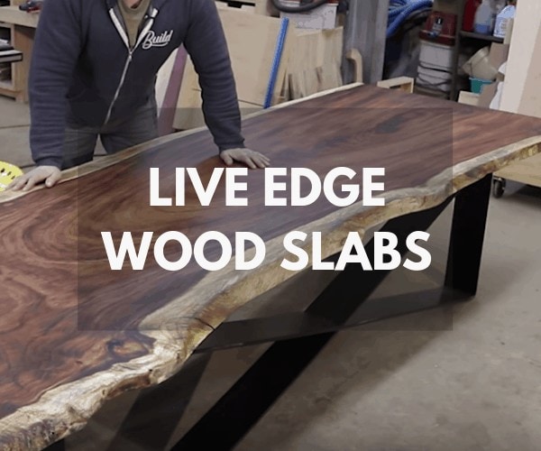 live edge wood slabs