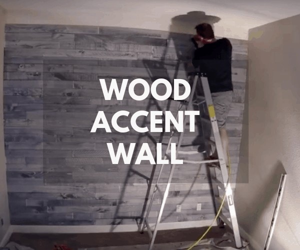 wood accent wall