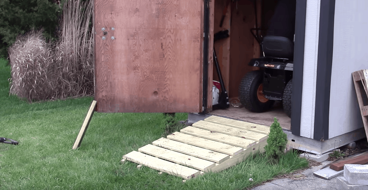 How to Build a Shed Ramp – Simple Step by Step Tutorial - The Saw Guy