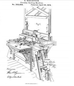 First table saw patent