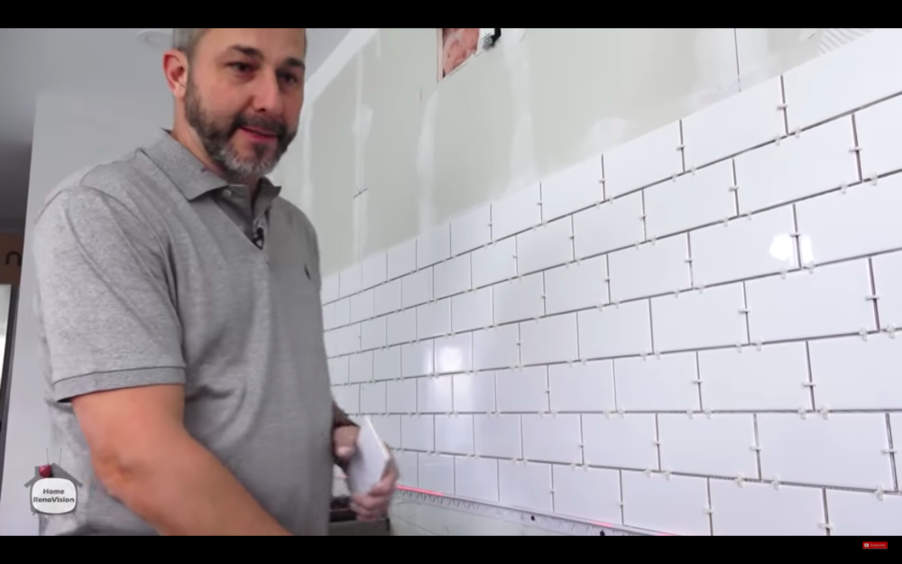 How to Install Subway Tile Backsplash The Saw Guy