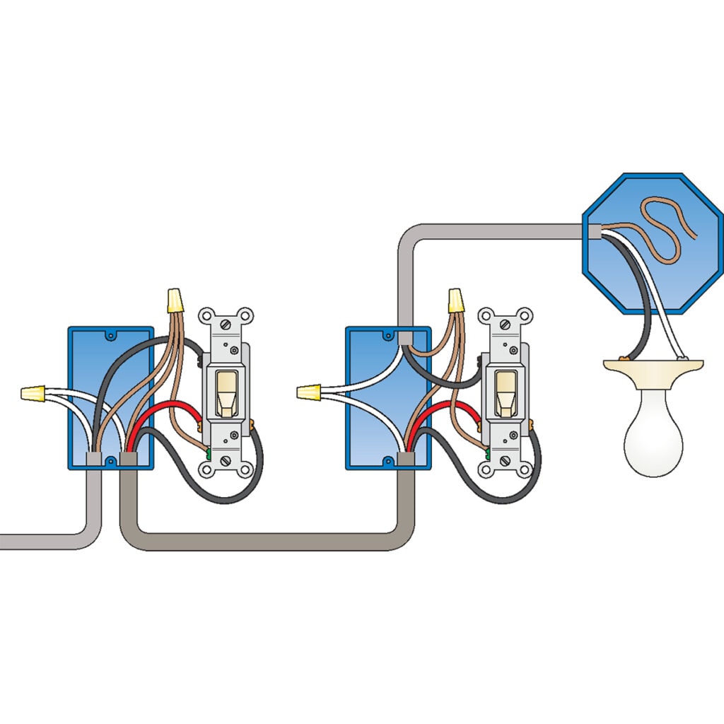 2 Way Light Switch Circuit Diagram