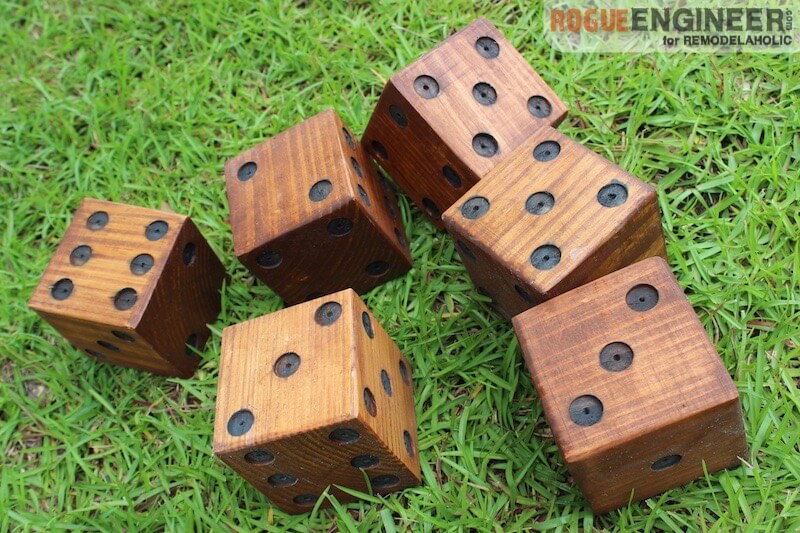52 Easiest Woodworking Projects For Beginners: Lawn Dice