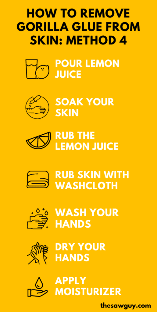 How to Remove Gorilla Glue from Skin 4 Different Methods The Saw Guy